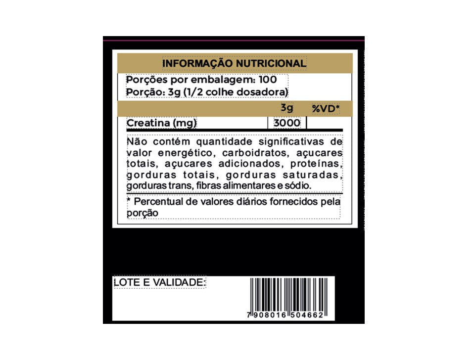 Creatina Monohidratada 300gr - Life Boost