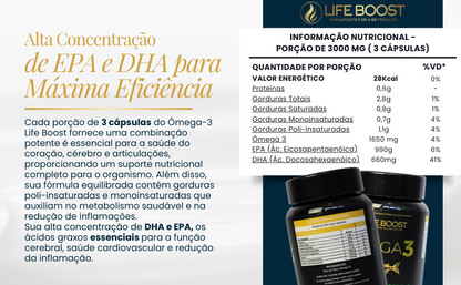 Omega 3 Life Boost -  120 Capsulas