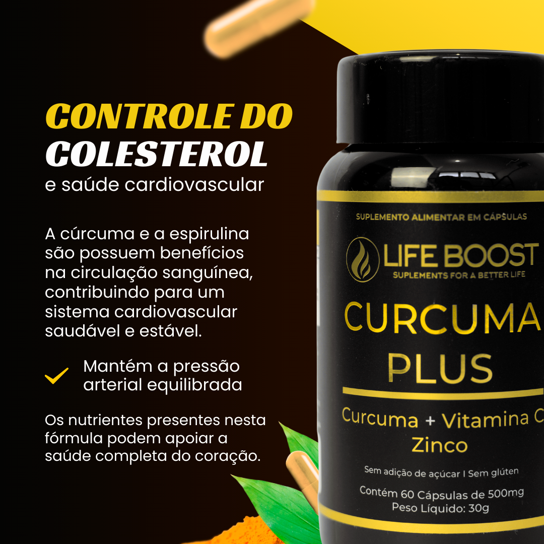 Curcuma Plus Life Boost - 60 Capsulas