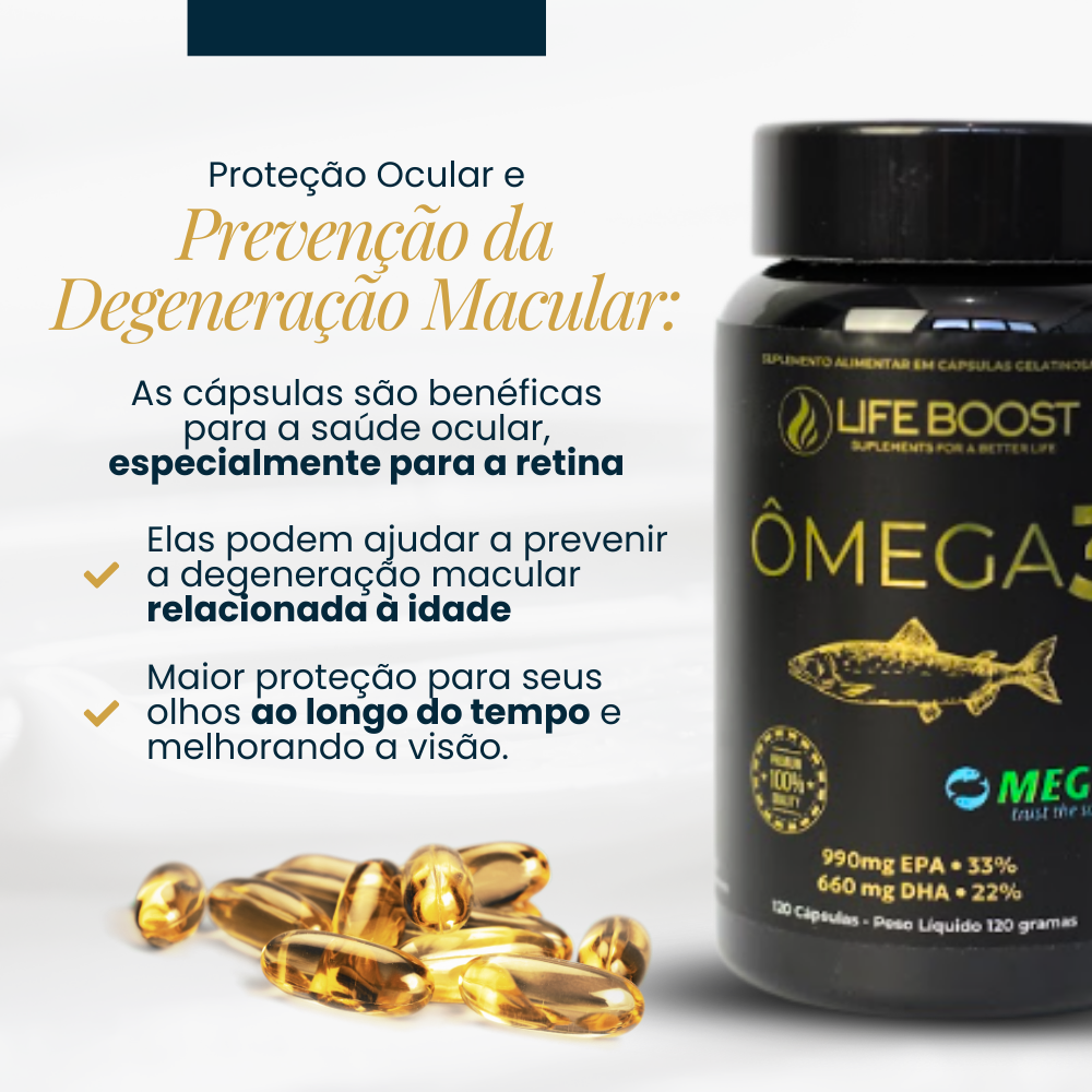 Omega 3 Life Boost -  120 Capsulas