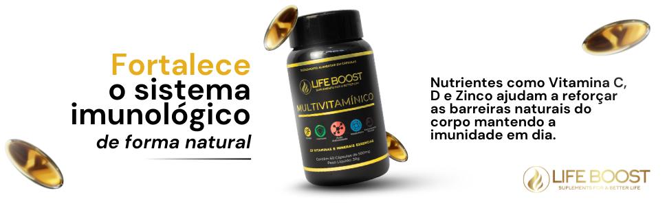 Multivitaminico e Minerais Life Boost - 60 Capsulas