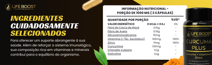 Curcuma Plus Life Boost - 60 Capsulas