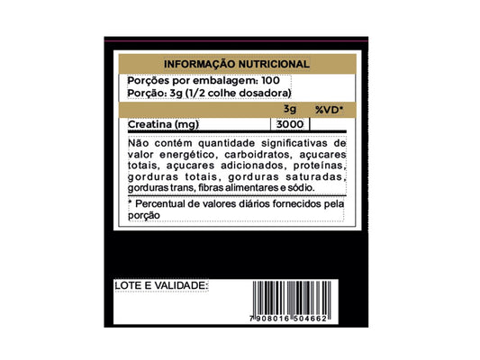 Creatina Monohidratada 300gr - Life Boost