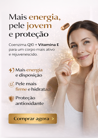 Q10 + Vitamina E - Life Boost 60 Capsulas