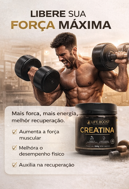 Creatina Monohidratada 300gr - Life Boost