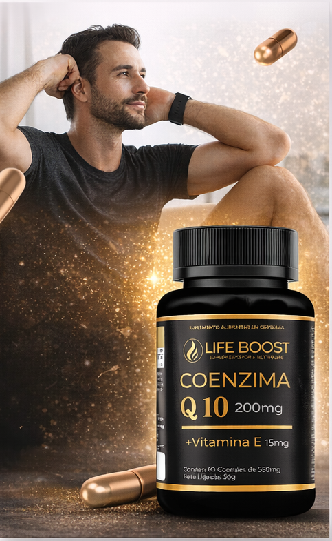 Q10 + Vitamina E - Life Boost 60 Capsulas