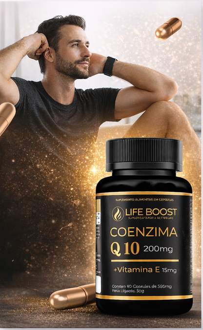 Q10 + Vitamina E - Life Boost 60 Capsulas