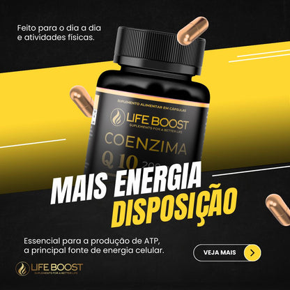 Q10 + Vitamina E - Life Boost 60 Capsulas