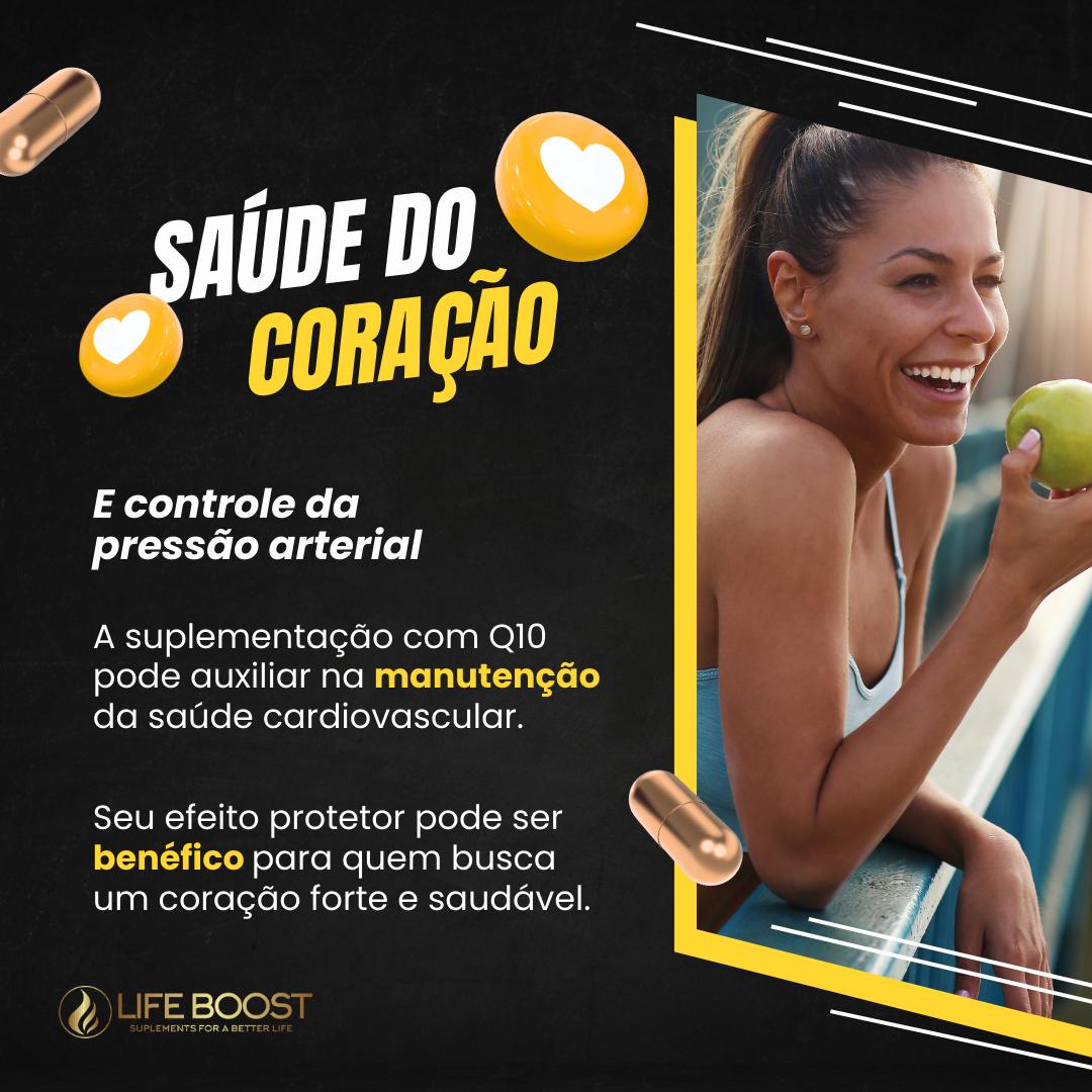 Q10 + Vitamina E - Life Boost 60 Capsulas