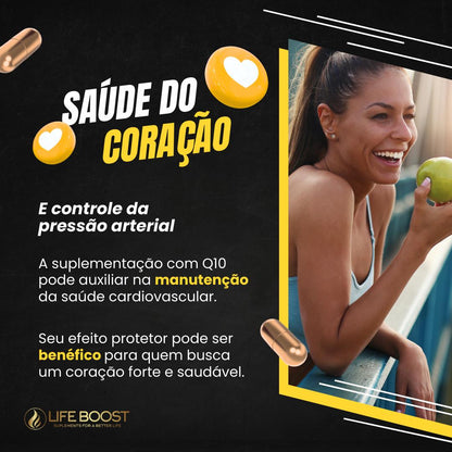 Q10 + Vitamina E - Life Boost 60 Capsulas