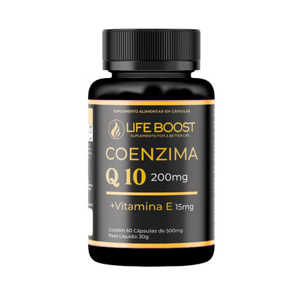 Q10 + Vitamina E - Life Boost 60 Capsulas