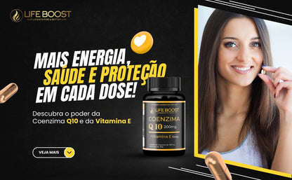 Q10 + Vitamina E - Life Boost 60 Capsulas