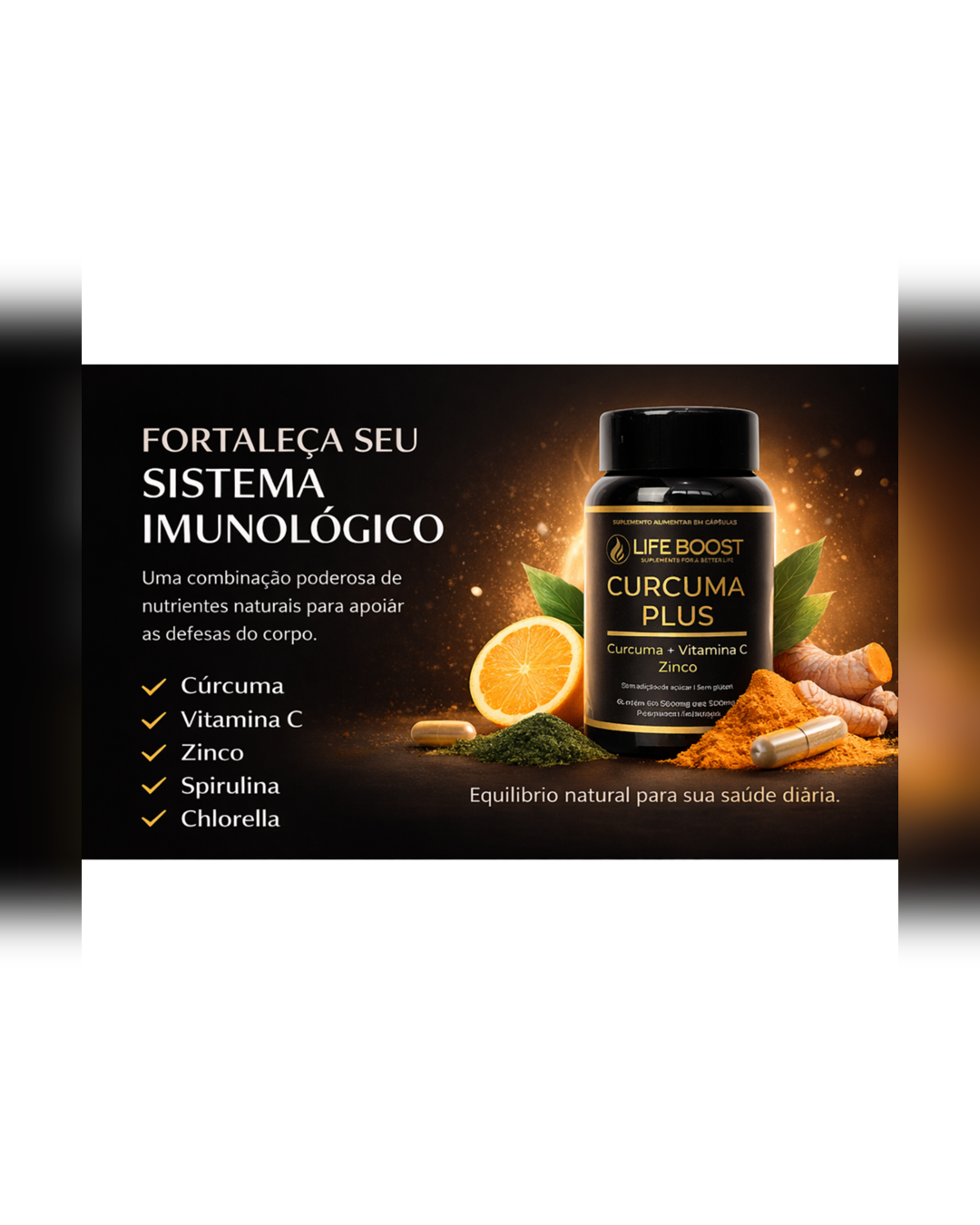 Curcuma Plus Life Boost - 60 Capsulas