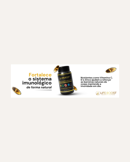 Multivitaminico e Minerais Life Boost - 60 Capsulas