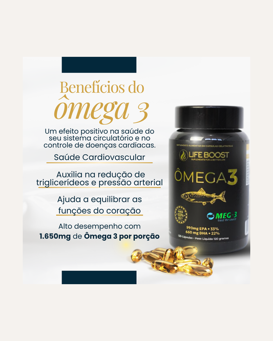 Omega 3 Life Boost -  120 Capsulas