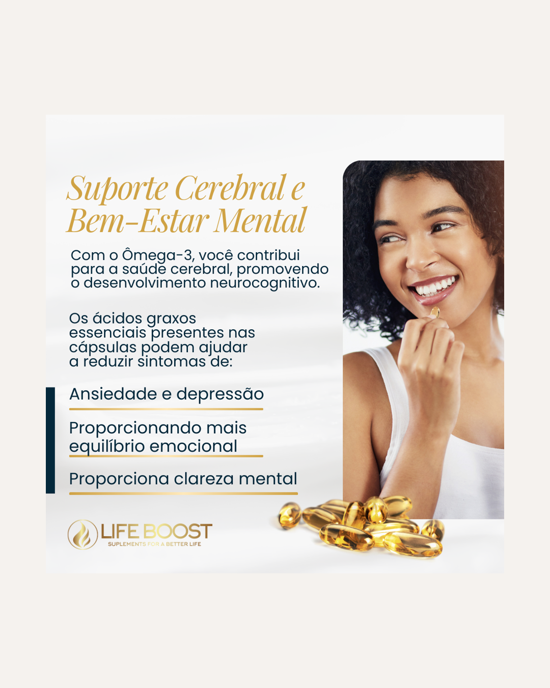 Omega 3 Life Boost -  120 Capsulas